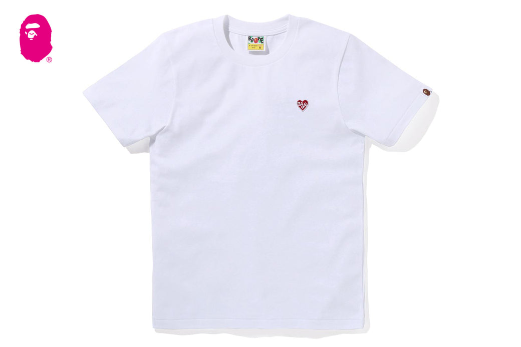 BAPE HEART ONE POINT TEE | bape.com