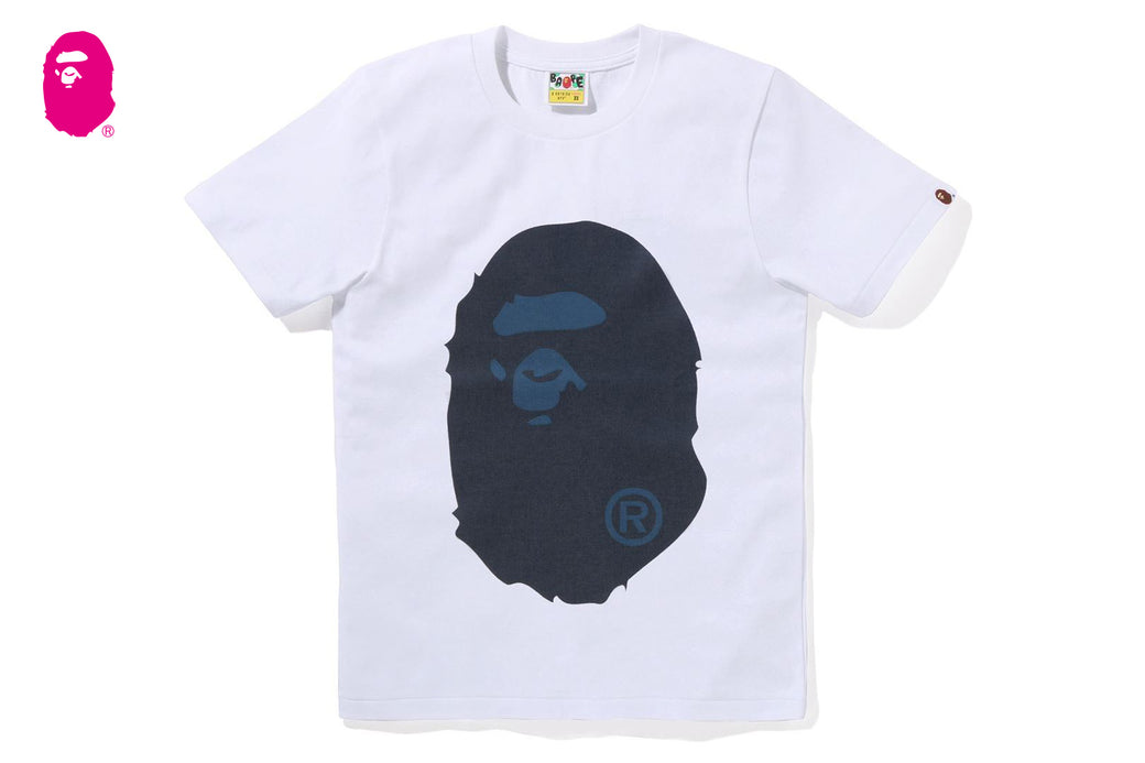 【A BATHING APE】2色展開 DENIM BIG APE HEAD TEE 要在庫確認 DENIM BIG APE HEAD TEE | bape.com