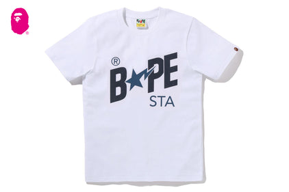 DENIM BAPE STA LOGO TEE