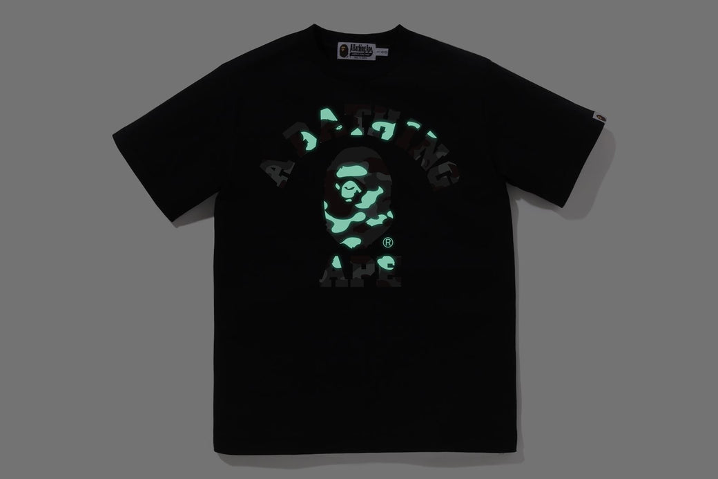 【M】BAPE BlackEyePatch COLLEGE TEE コラボ BAPE X BLACK EYE PATCH 】COLLEGE TEE | bape.com