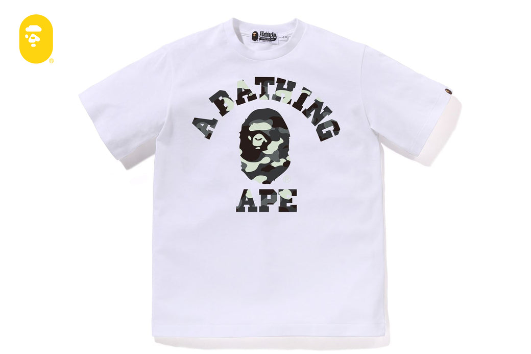 APE BAPE KAWS CITY CAMO カレッジロゴ　tシャツ XL Vintage A Bathing Ape BAPE Nigo x KAWS Pink Sperm Camo White