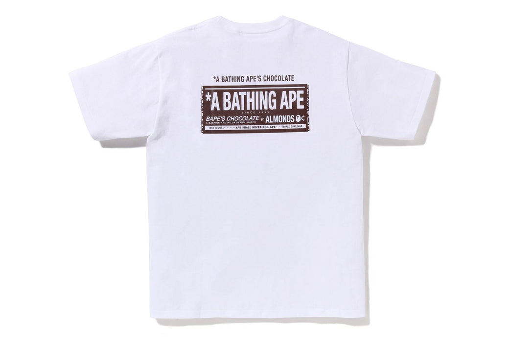 A BATHING APE Chocolate Tシャツ ホワイト M CHOCOLATE BAR APE HEAD TEE | bape.com