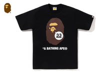 A BATHING APE 33RD ANNIV. APE HEAD TEE