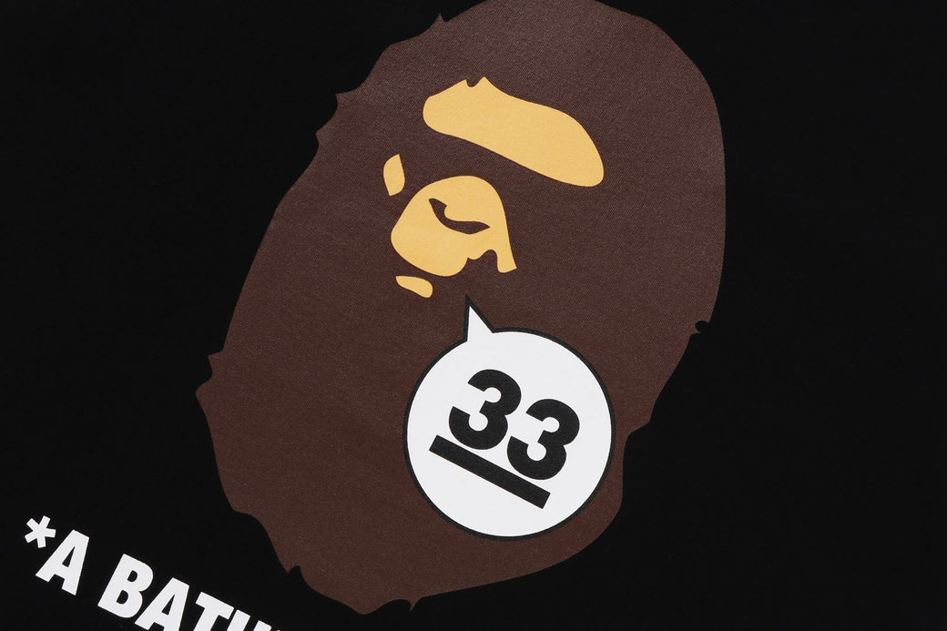 A BATHING APE 33RD ANNIV. APE HEAD TEE | bape.com