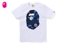 COLOR CAMO BIG APE HEAD TEE