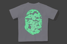 GLOW IN THE DARK CAMO BIG APE HEAD TEE