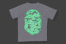 GLOW IN THE DARK CAMO BIG APE HEAD TEE