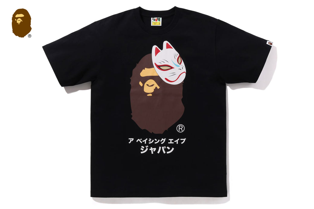 JAPANESE FOX MASK TEE | bape.com
