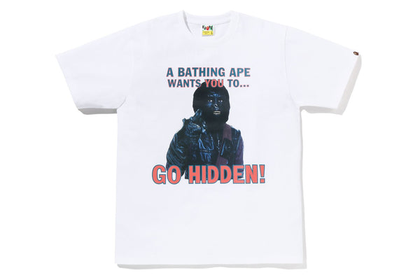BAPE X HIDDEN 】GO HIDDEN TEE | bape.com