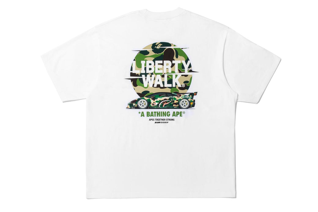 BAPE X LIBERTY WALK 】ABC CAMO LOGO RELAXED FIT TEE | bape.com