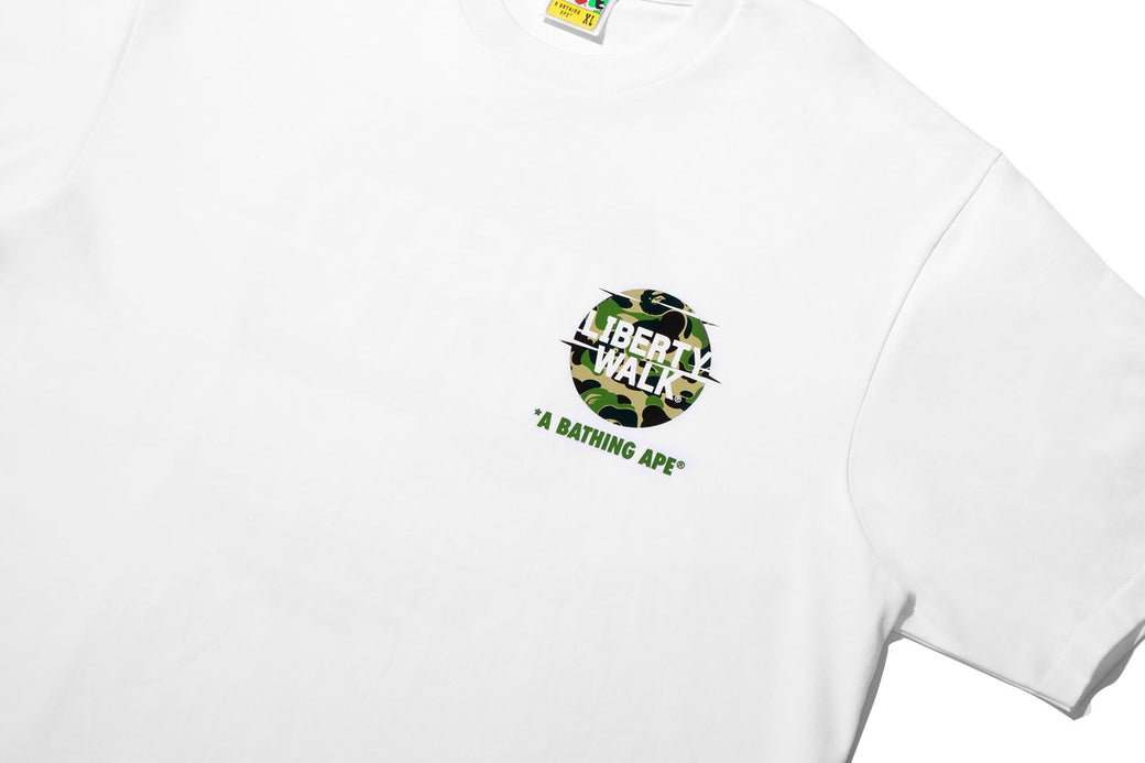 BAPE X LIBERTY WALK 】ABC CAMO LOGO RELAXED FIT TEE | bape.com