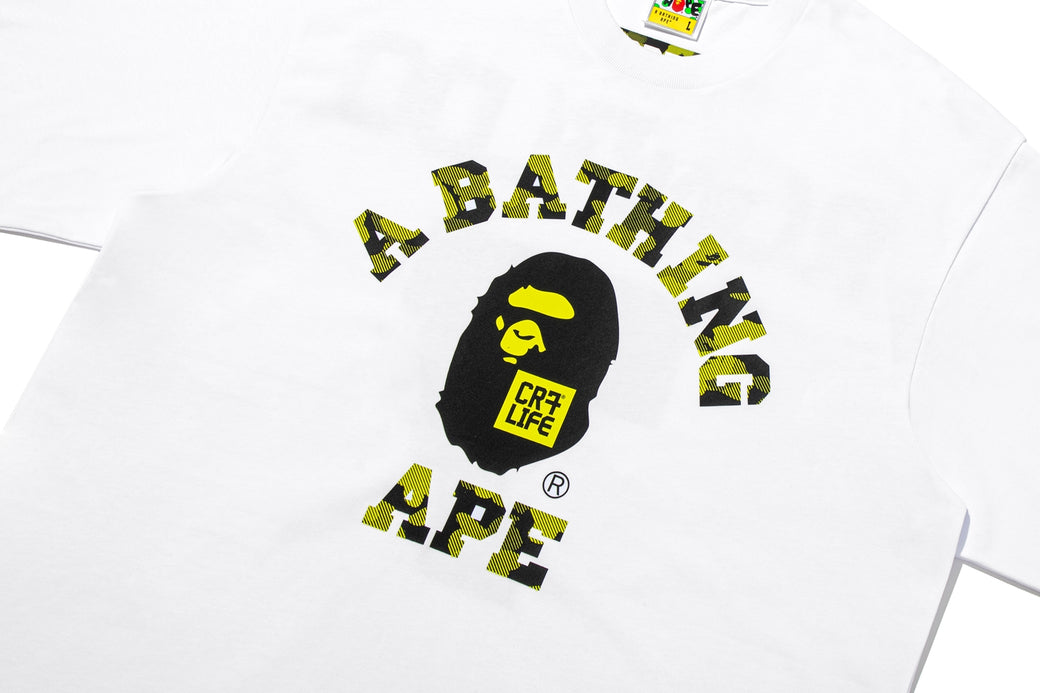 BAPE X CR7 LIFE 】COLLEGE RELAXED FIT TEE | bape.com
