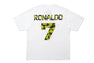 【 BAPE X CR7 LIFE 】COLLEGE RELAXED FIT TEE
