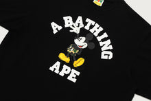 【 BAPE X DISNEY 】MICKEY MOUSE COLLEGE RELAXED FIT TEE