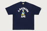 【 BAPE X DISNEY 】DONALD DUCK COLLEGE RELAXED FIT TEE