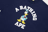 【 BAPE X DISNEY 】DONALD DUCK COLLEGE RELAXED FIT TEE