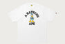 【 BAPE X DISNEY 】DONALD DUCK COLLEGE RELAXED FIT TEE