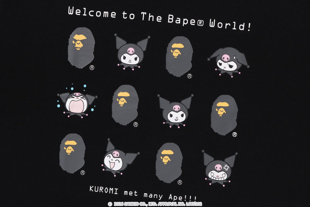 トップス BAPE X KUROMI BAPE X KUROMI 】TEE | bape.com