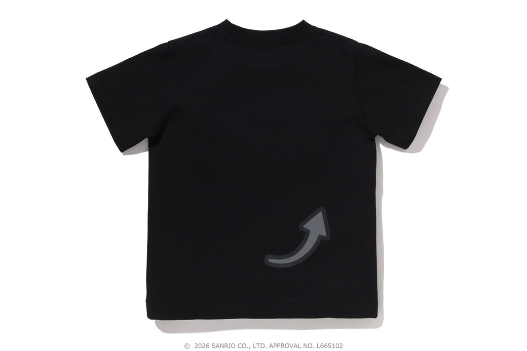 BAPE X KUROMI COLLEGE MINI TEE 黒 BAPE X KUROMI 】COLLEGE MINI TEE | bape.com