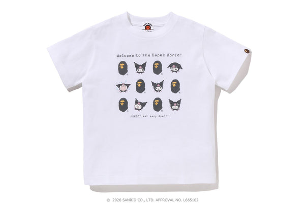 BAPE X KUROMI COLLEGE MINI TEE 新品未開封 BAPE X KUROMI 】COLLEGE MINI TEE | bape.com