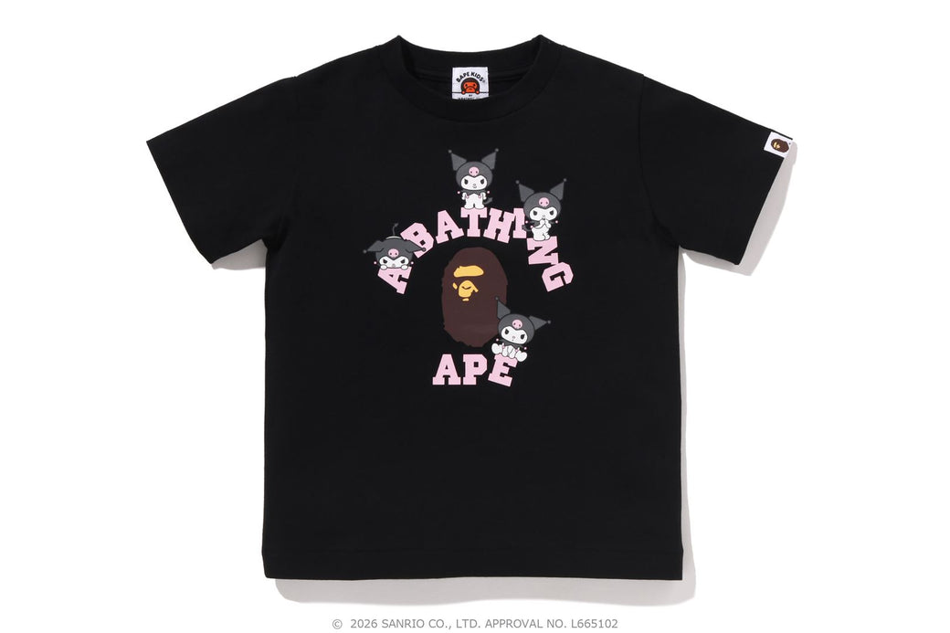 A BATHING APE Bape サンリオ Tシャツ クロミ BAPE X KUROMI 】COLLEGE TEE | bape.com