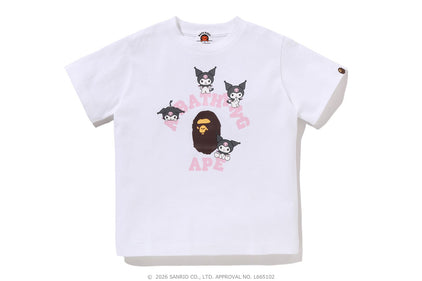 【 BAPE X KUROMI 】COLLEGE TEE