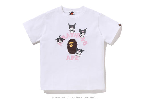 【 BAPE X KUROMI 】COLLEGE TEE