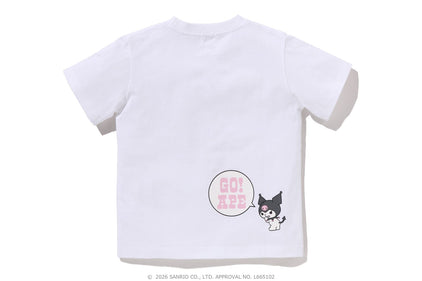 【 BAPE X KUROMI 】COLLEGE TEE