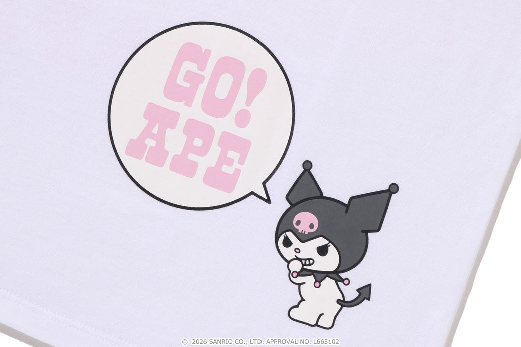 BAPE X KUROMI 】COLLEGE TEE | bape.com