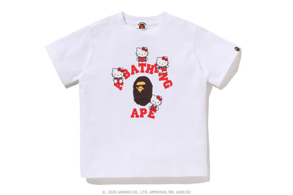 【 BAPE X HELLO KITTY 】COLLEGE TEE