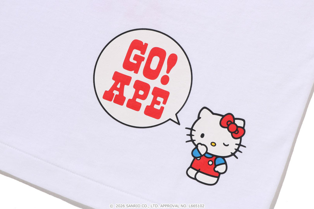 BAPE × HELLO KITTY コラボTシャツ S BAPE X HELLO KITTY/ KUROMI Tee fullsize XS S M L XL #3500k/ kid