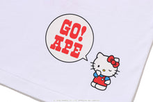 【 BAPE X HELLO KITTY 】COLLEGE TEE