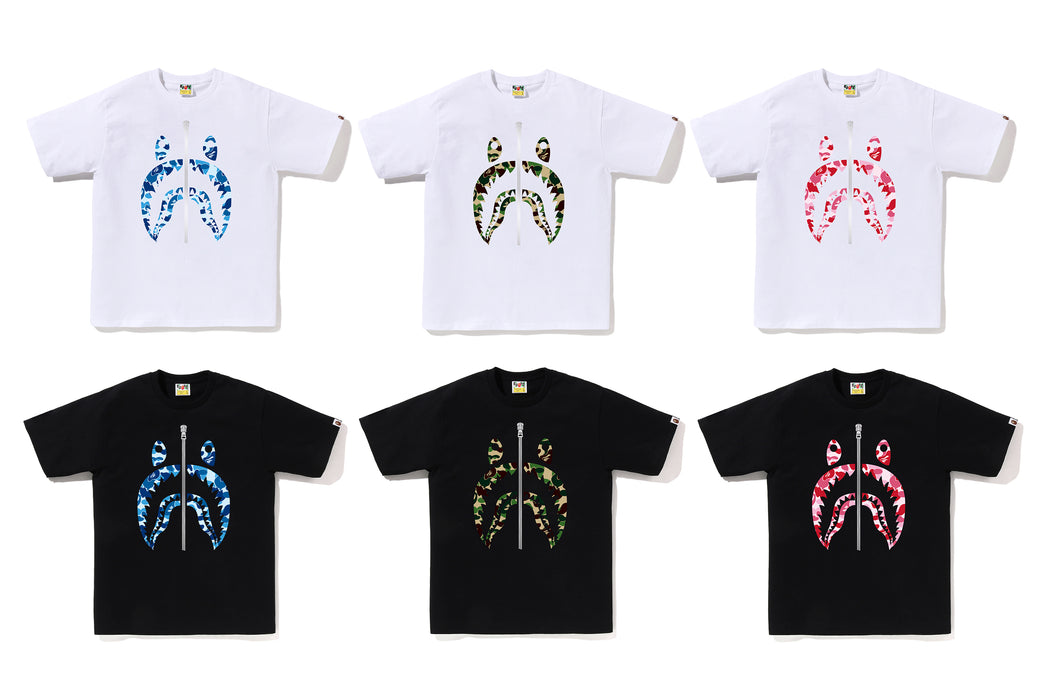 ABC CAMO SHARK TEE | bape.com
