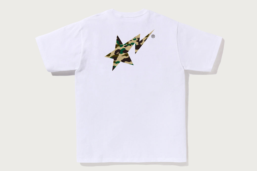 A BATHING APE 1ST CAMO BAPE STA TEE カモ柄 1ST CAMO BAPE STA TEE | bape.com
