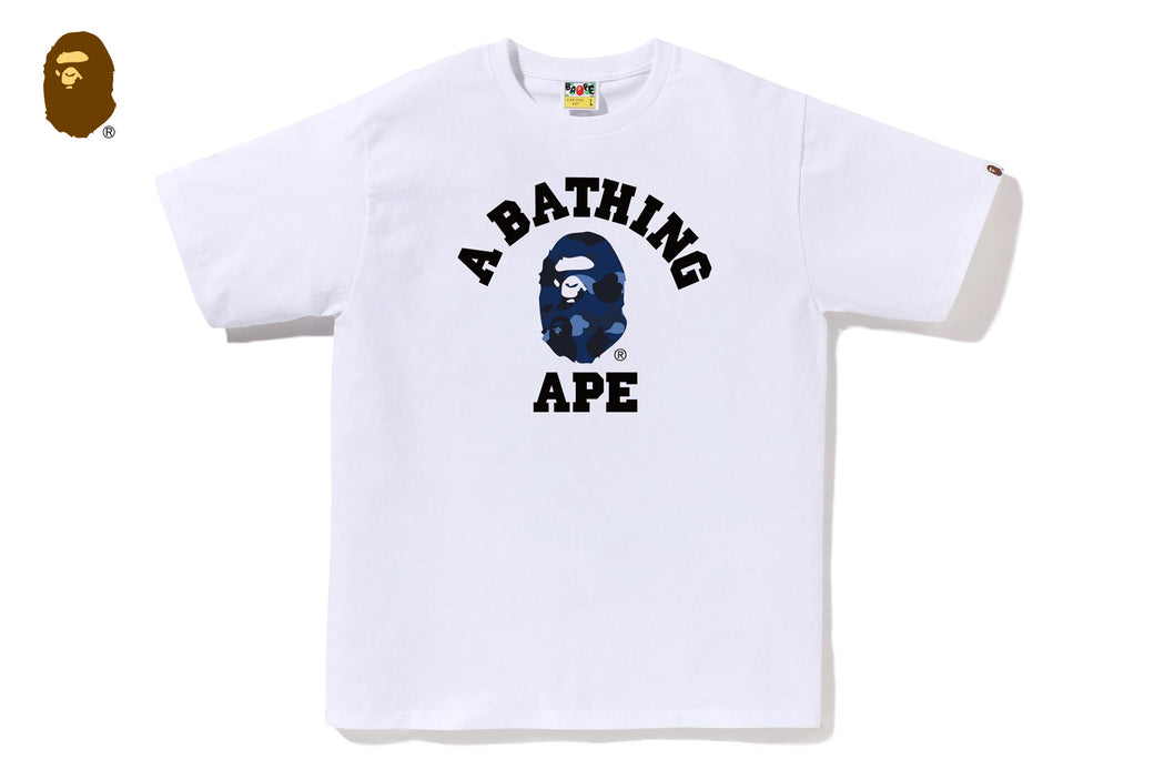 COLOR CAMO COLLEGE TEE | bape.com