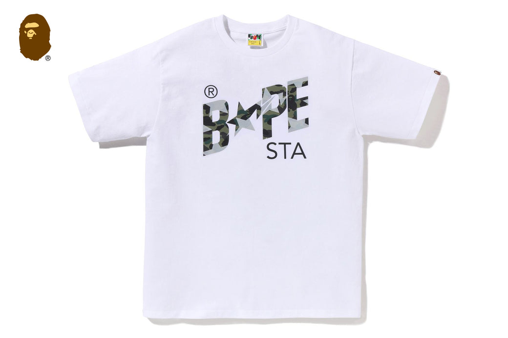 STA OVER PRINT 1ST CAMO BAPE STA TEE | bape.com