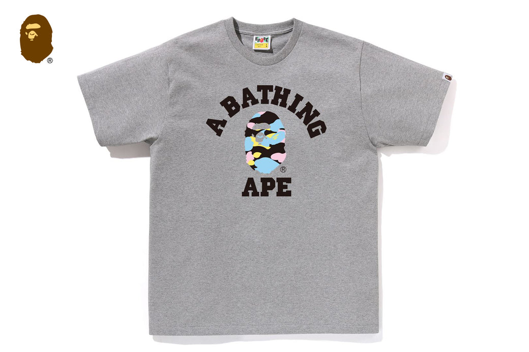 NEW MULTI CAMO COLLEGE TEE | bape.com