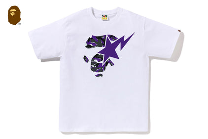 GLITCH WOODLAND CAMO APE FACE STA TEE