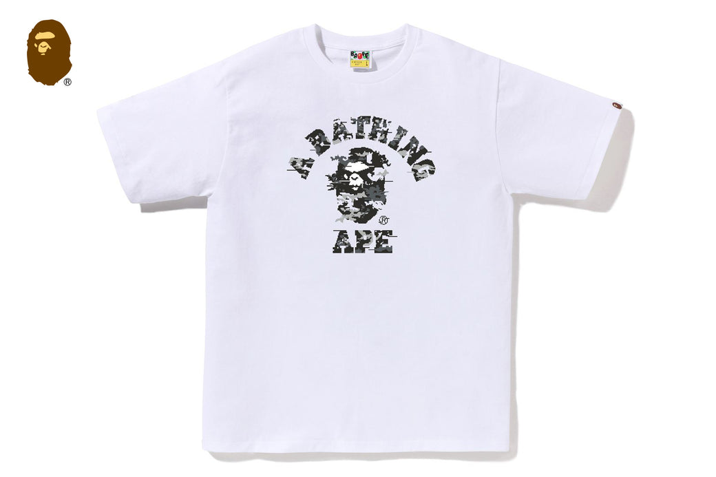 MULTI PIXEL CAMO COLLEGE TEE | bape.com