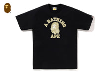 JAPANESE INDIGO ART CAMO COLLEGE TEE