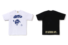 JAPANESE INDIGO ART CAMO APE FACE TEE