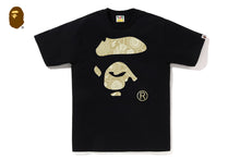 JAPANESE INDIGO ART CAMO APE FACE TEE