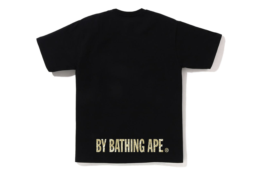 JAPANESE INDIGO ART CAMO APE FACE TEE | bape.com