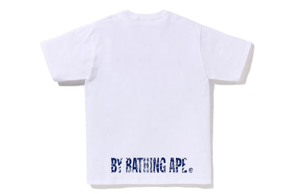 JAPANESE INDIGO ART CAMO APE FACE TEE