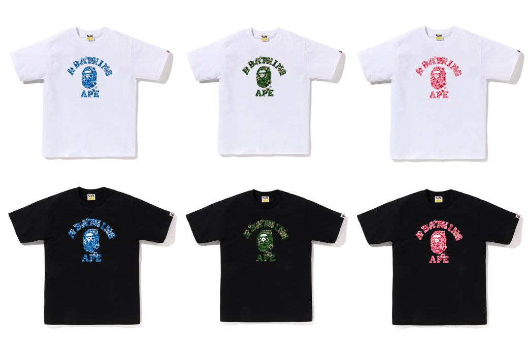 PALM RESORT CAMO COLLEGE TEE | bape.com