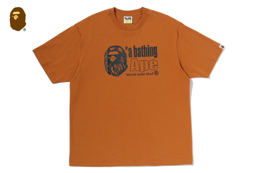 エイプ ブラウン APE HEAD LOGO RELAXED FIT TEE | bape.com