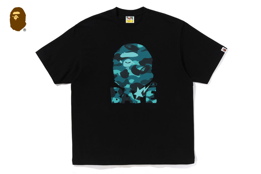 COLOR CAMO APE HEAD RELAXED FIT TEE | bape.com