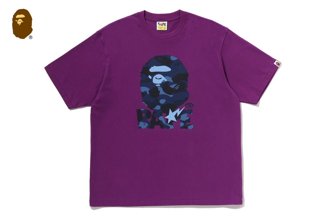 COLOR CAMO APE HEAD RELAXED FIT TEE | bape.com