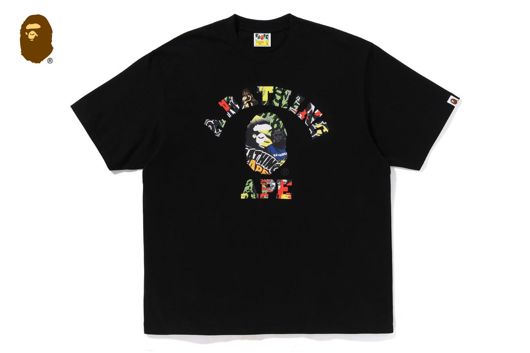 MULTI LOGO COLLEGE RELAXED FIT TEE | bape.com