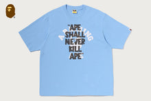 APE SHALL NEVER KILL APE COLLEGE  RELAXED FIT TEE